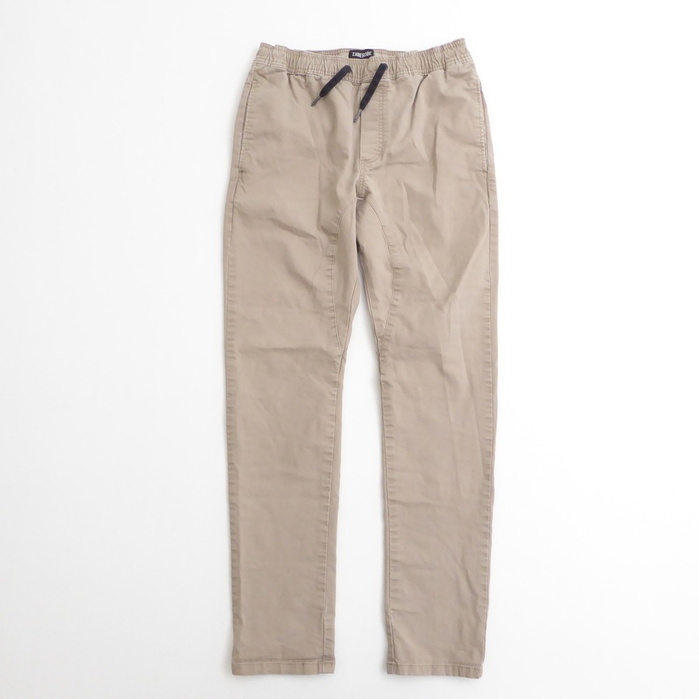Zanerobe Mens Jogger Pants Tan Sureshot Chino Elastic Waist 32